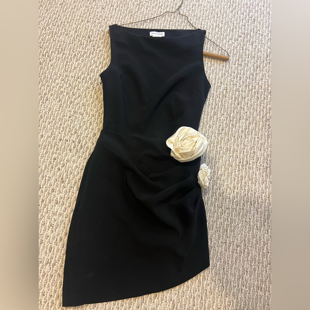 Lovers + Friends Black Ruched Sheath Mini Dress - Picture 7 of 9